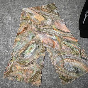 Colorful Funky Snake Print scarf